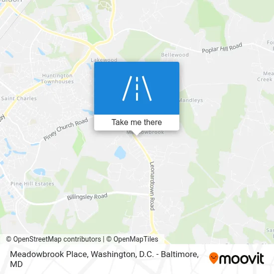 Meadowbrook Place map