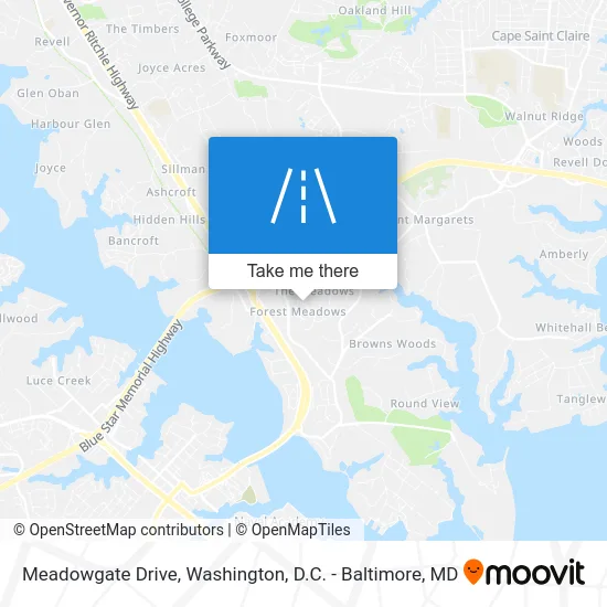 Meadowgate Drive map