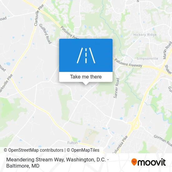 Meandering Stream Way map