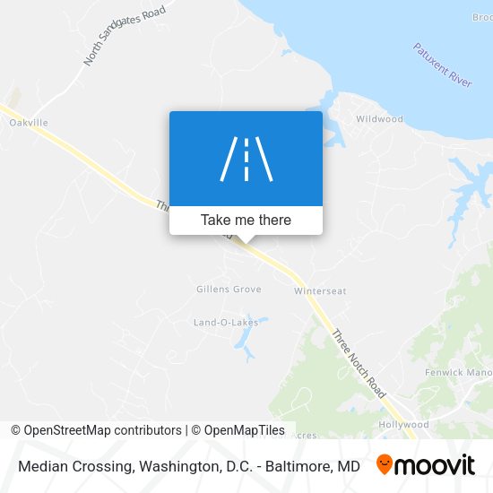 Median Crossing map