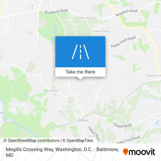 Mapa de Megills Crossing Way