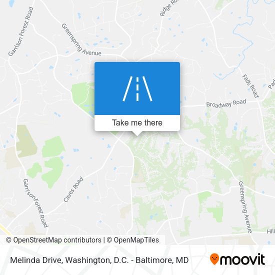 Mapa de Melinda Drive
