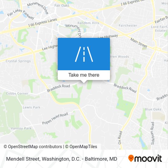 Mendell Street map
