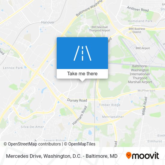 Mercedes Drive map