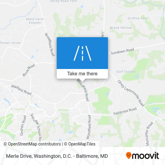 Merle Drive map