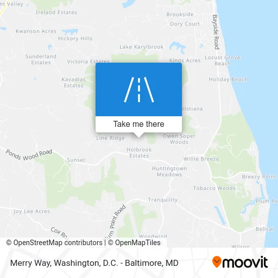 Merry Way map