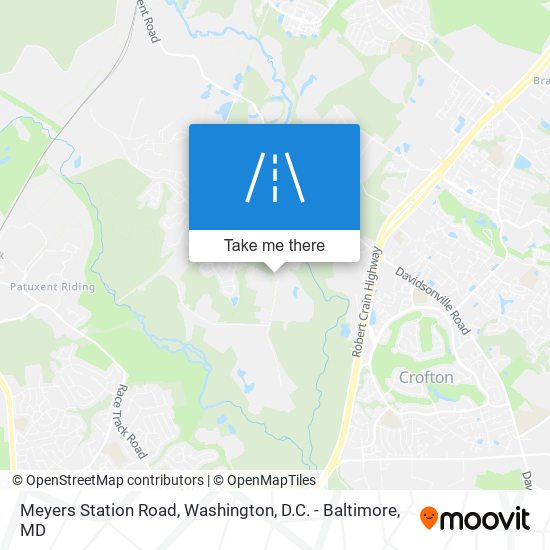 Meyers Station Road map