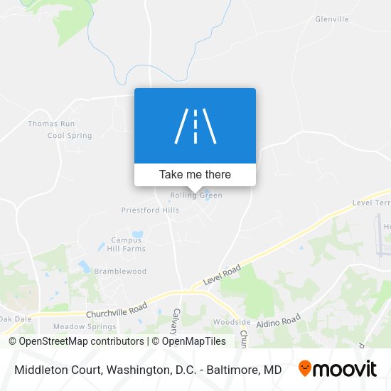 Mapa de Middleton Court
