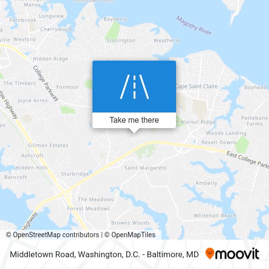 Middletown Road map