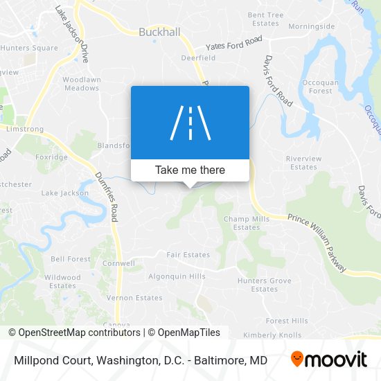 Millpond Court map