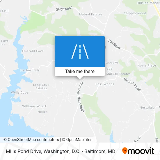 Mills Pond Drive map