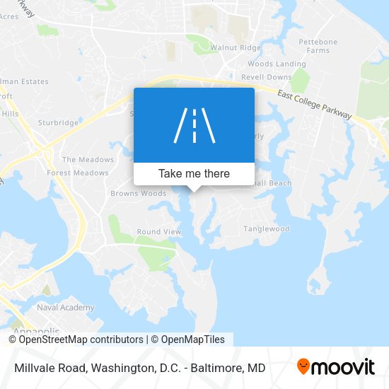 Millvale Road map