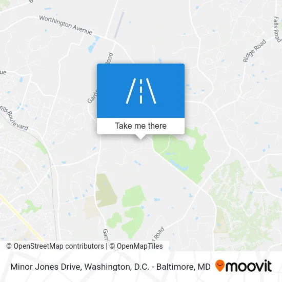 Minor Jones Drive map