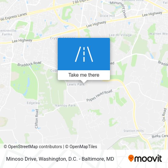 Minoso Drive map