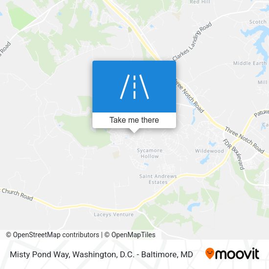 Mapa de Misty Pond Way