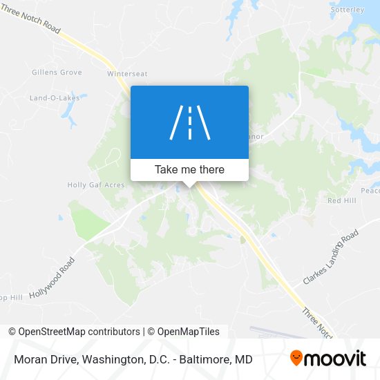 Mapa de Moran Drive