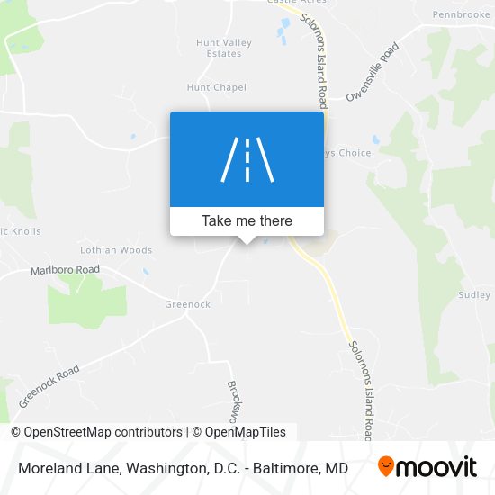 Moreland Lane map