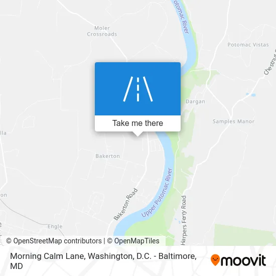 Morning Calm Lane map