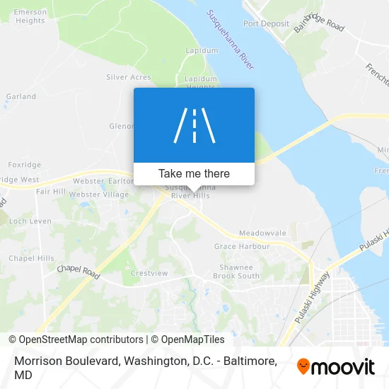 Morrison Boulevard map