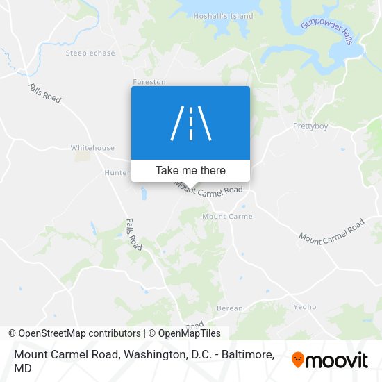 Mount Carmel Road map
