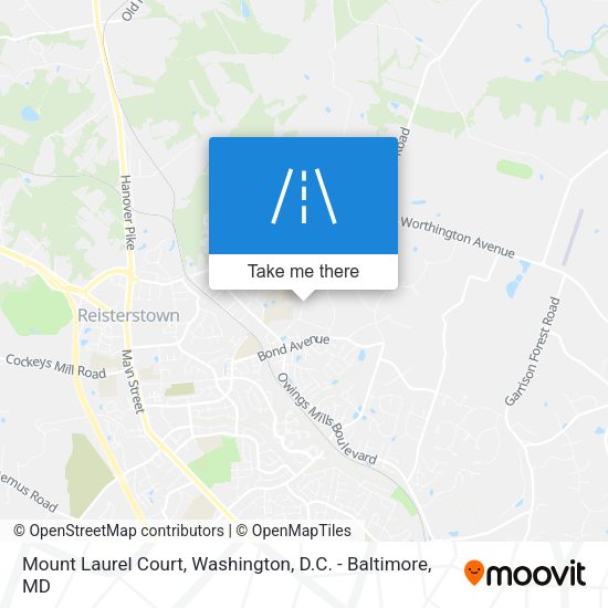 Mount Laurel Court map