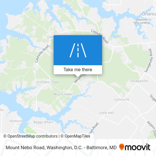 Mount Nebo Road map
