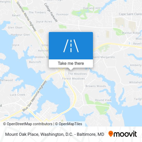 Mount Oak Place map