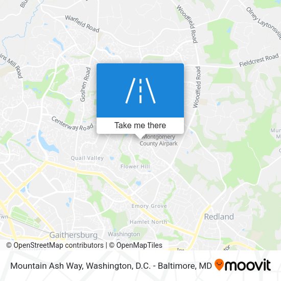 Mountain Ash Way map