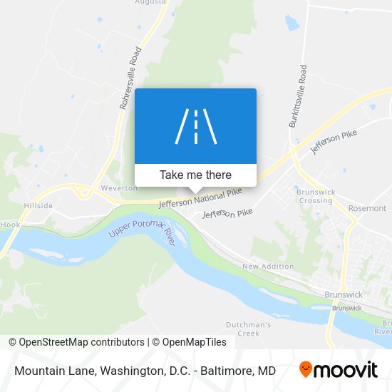 Mountain Lane map
