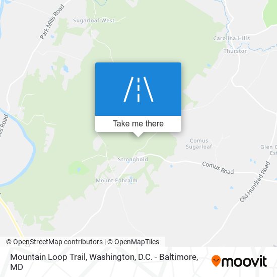 Mountain Loop Trail map