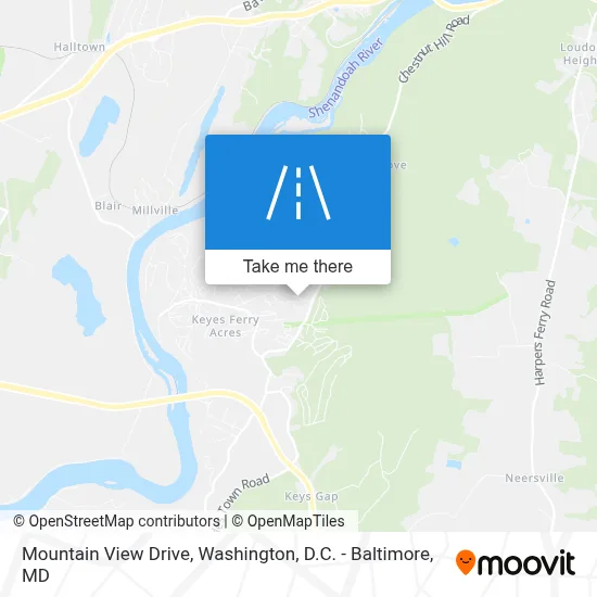 Mountain View Drive map