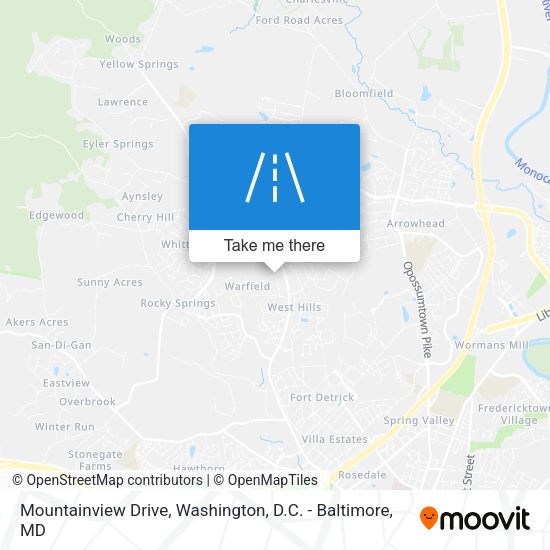 Mountainview Drive map