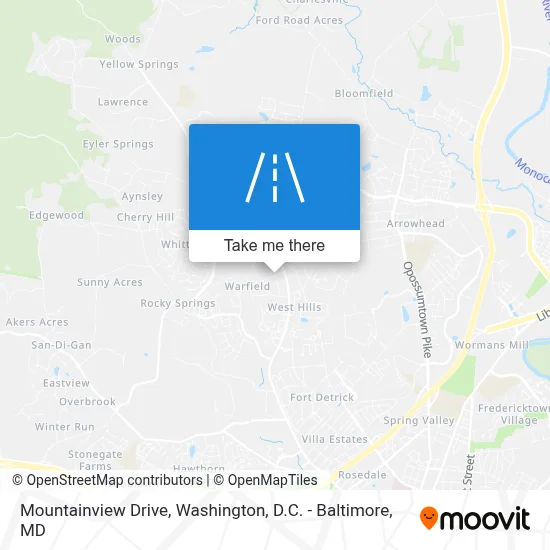 Mountainview Drive map