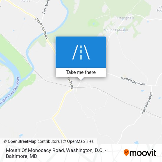 Mapa de Mouth Of Monocacy Road