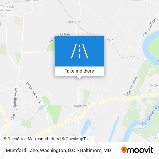 Mumford Lane map
