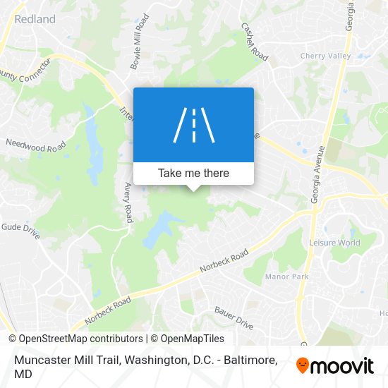 Mapa de Muncaster Mill Trail