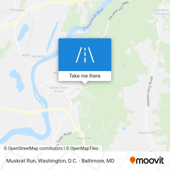 Mapa de Muskrat Run