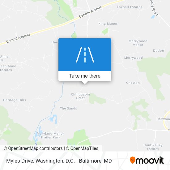 Myles Drive map