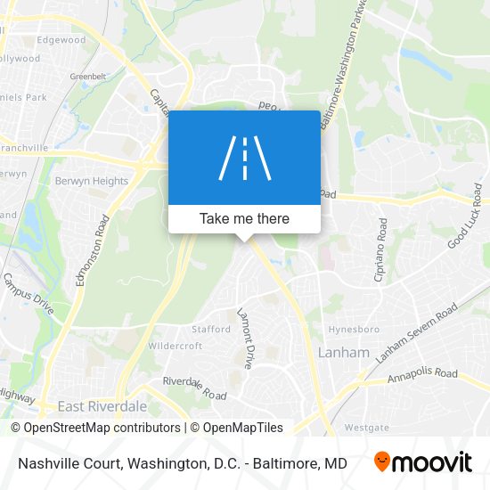 Mapa de Nashville Court