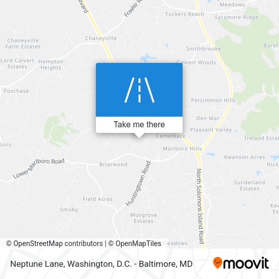 Neptune Lane map