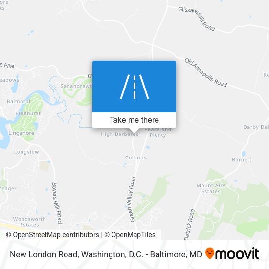 Mapa de New London Road