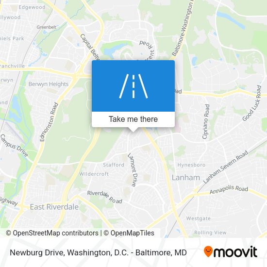 Newburg Drive map