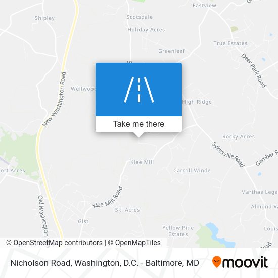 Mapa de Nicholson Road