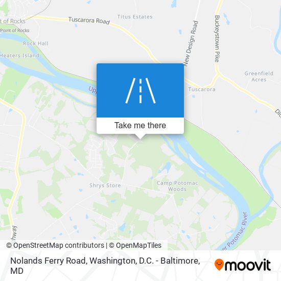 Nolands Ferry Road map