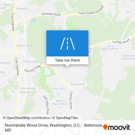Normandie Wood Drive map