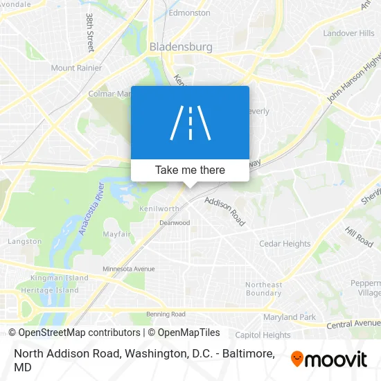 North Addison Road map