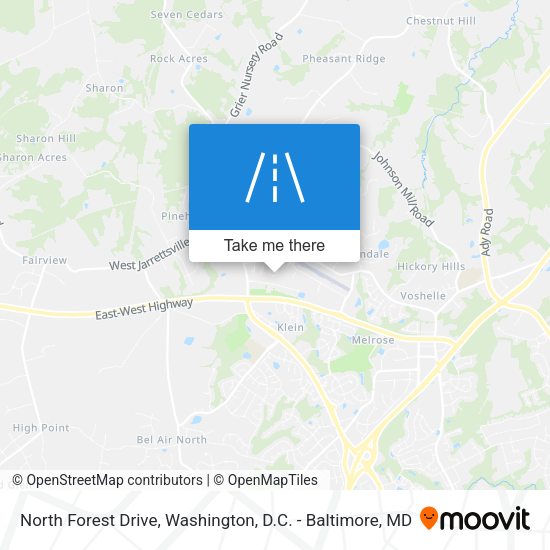 North Forest Drive map
