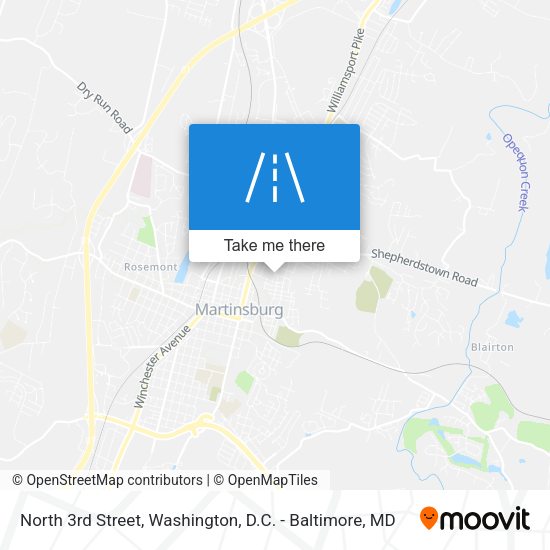 Mapa de North 3rd Street