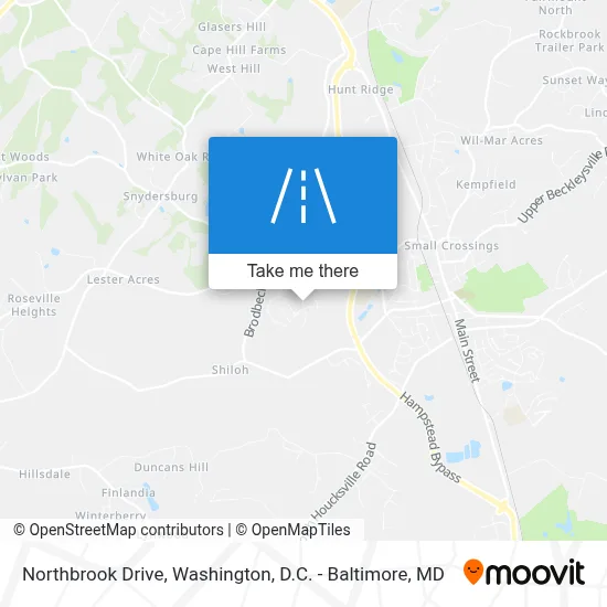 Northbrook Drive map