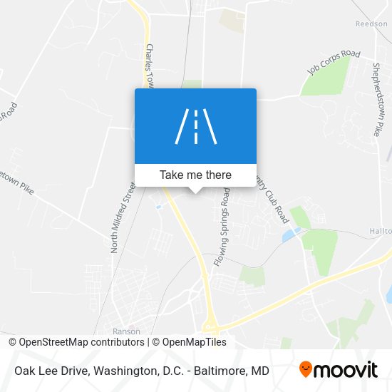 Oak Lee Drive map